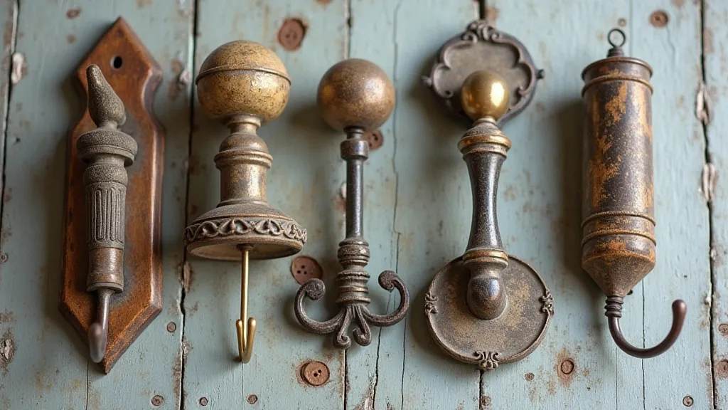 Collection of vintage button hooks