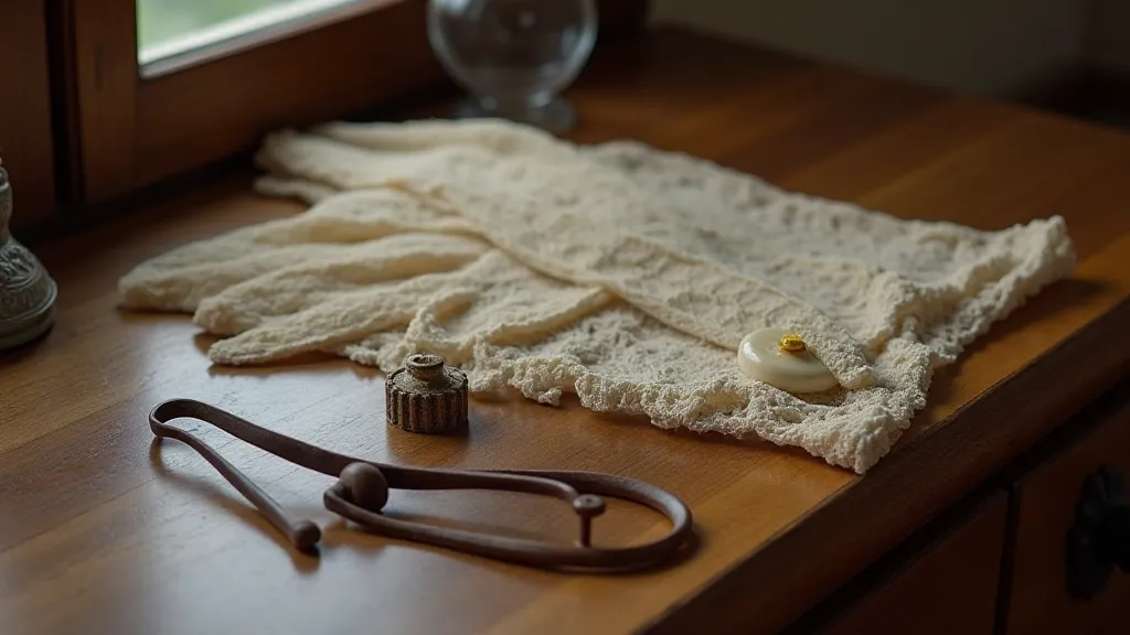 Button hook and lace gloves