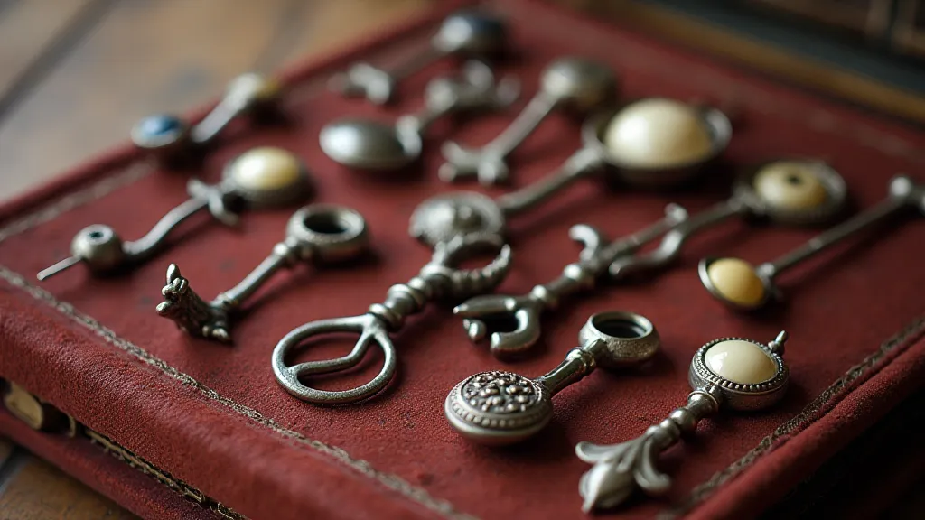 Collection of antique button hooks