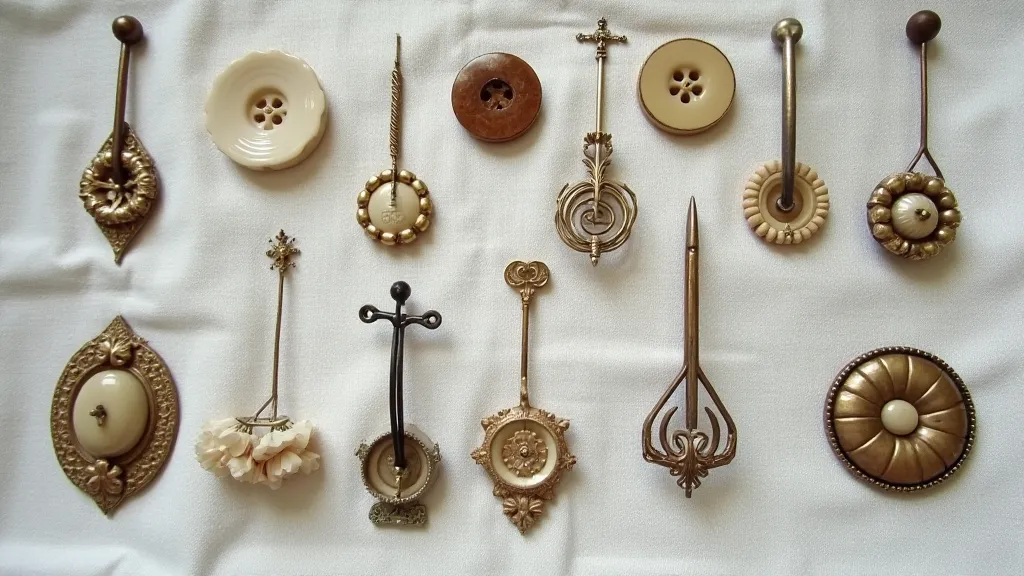 Collection of vintage button hooks