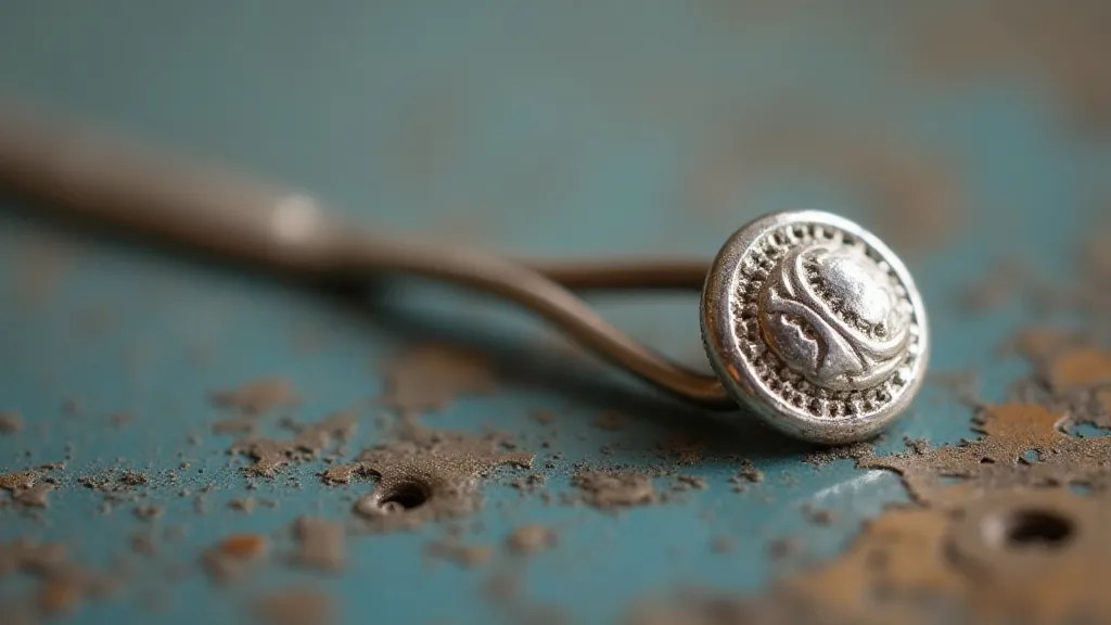 Georgian era silver button hook