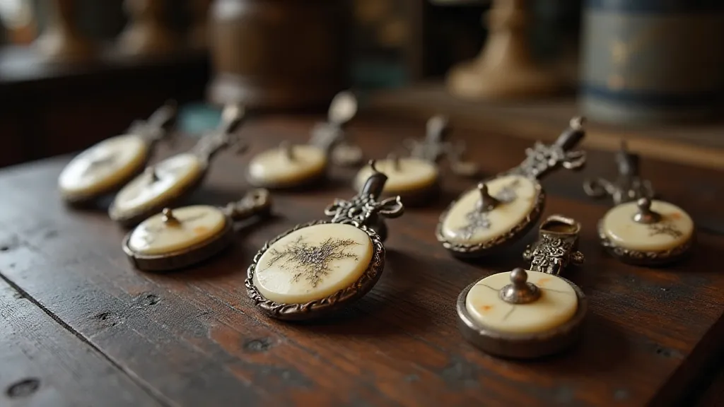 Collection of vintage button hooks