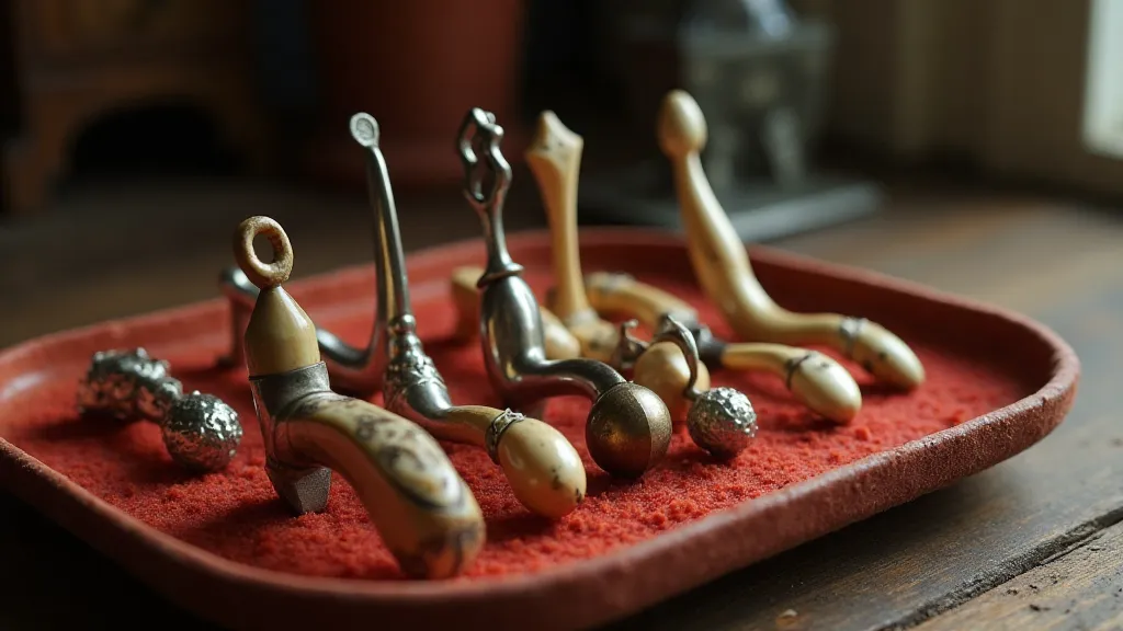 Collection of vintage button hooks